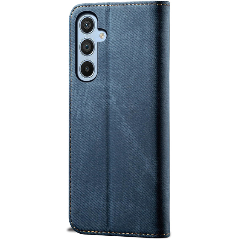 Фото Шкіряний чохол-книжка Urban Denim series на Samsung Galaxy A16 4G/5G (Blue) в маназині vchehle.ua