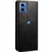 Фото Кожаный чехол-книжка Urban Leather series для Motorola Edge 50 Fusion (Black) в магазине vchehle.ua