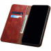Кожаный чехол-книжка Urban Leather series для Motorola Edge 50 Fusion (Brown) в магазине vchehle.ua