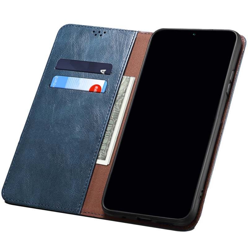 Фото Кожаный чехол-книжка Urban Leather series для Samsung Galaxy A36 5G / A37 5G / A56 5G (Blue) в магазине vchehle.ua