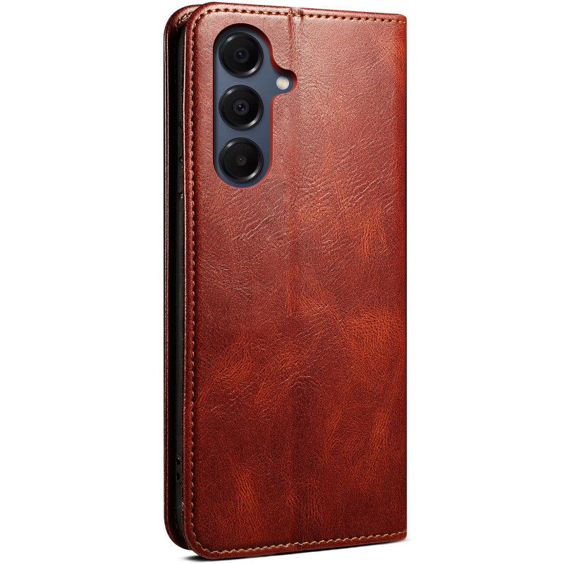 Фото Кожаный чехол-книжка Urban Leather series для Samsung Galaxy A36 5G / A37 5G / A56 5G (Brown) в магазине vchehle.ua