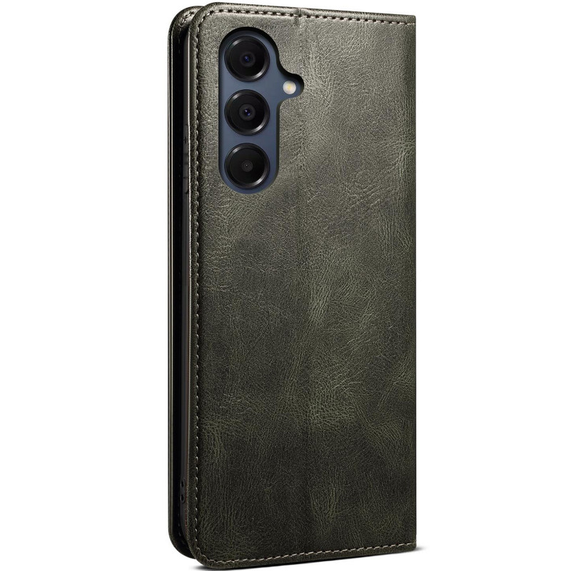 Фото Кожаный чехол-книжка Urban Leather series для Samsung Galaxy A36 5G / A37 5G / A56 5G (Green) на vchehle.ua