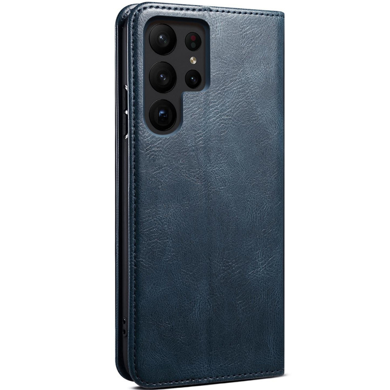 Фото Шкіряний чохол-книжка Urban Leather series на Samsung Galaxy S26 Ultra (Blue) на vchehle.ua