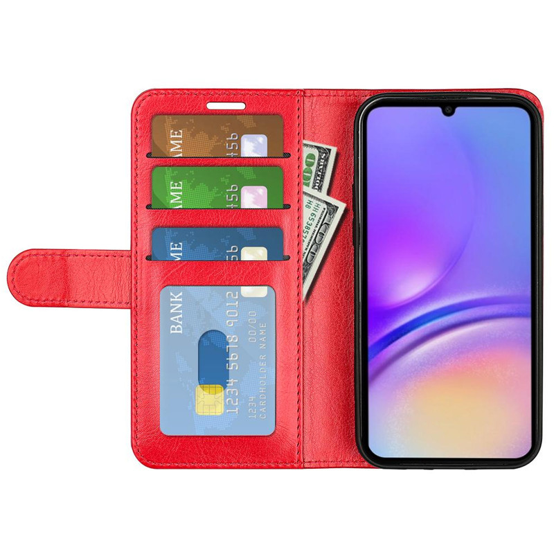 Фото Кожаный чехол-книжка Wallet Style для Samsung Galaxy A17 4G/5G (Red) в магазине vchehle.ua