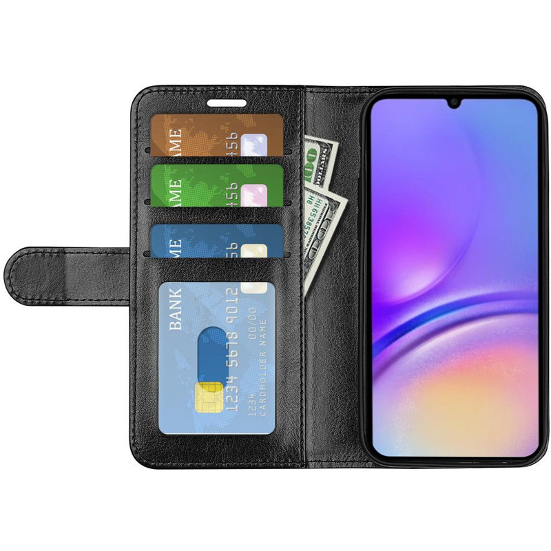 Фото Шкіряний чохол-книжка Wallet Style на Samsung Galaxy A57 5G (Black) на vchehle.ua