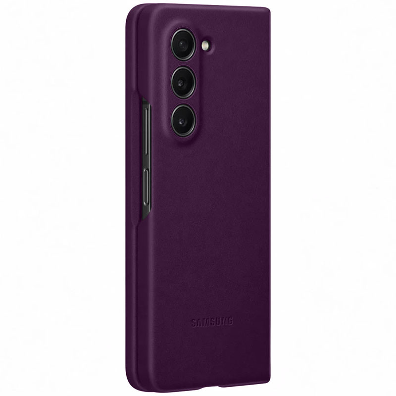 Фото Шкіряний чохол Leather Case (AAA) на Samsung Galaxy Z Fold5 (Purple) в маназині vchehle.ua