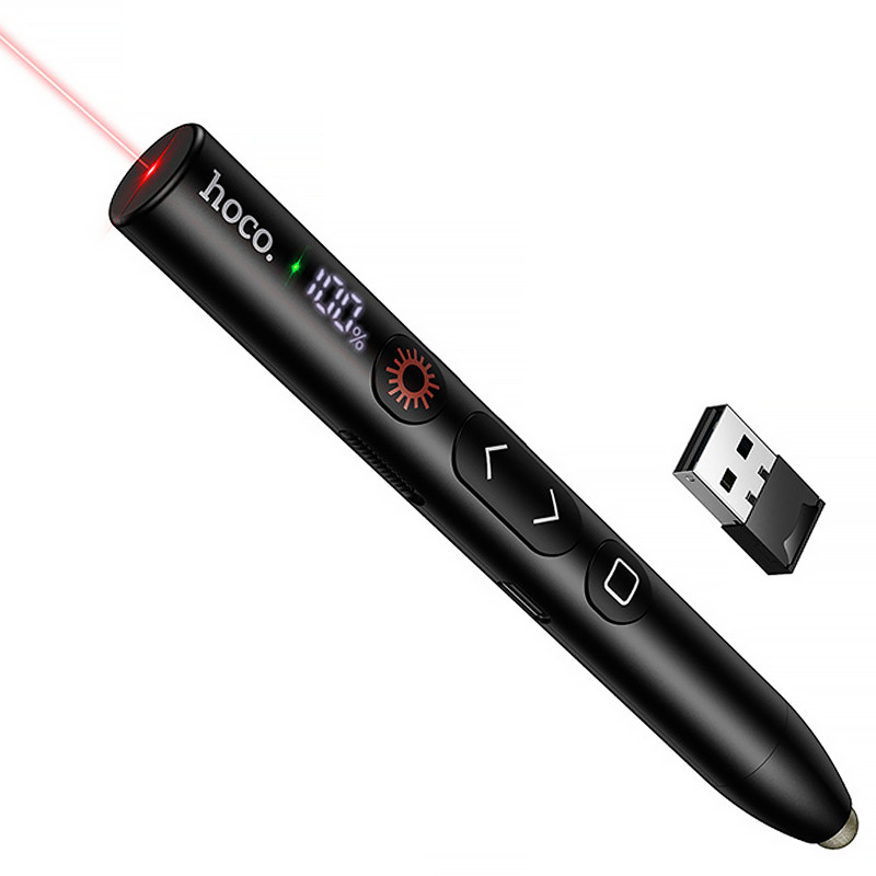 Лазерна указка Hoco GM203 Touch + стілус 180mAh (Black)