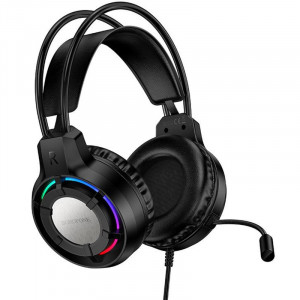 Накладные наушники Borofone BO112 Wave (3.5mm+USB/2m)