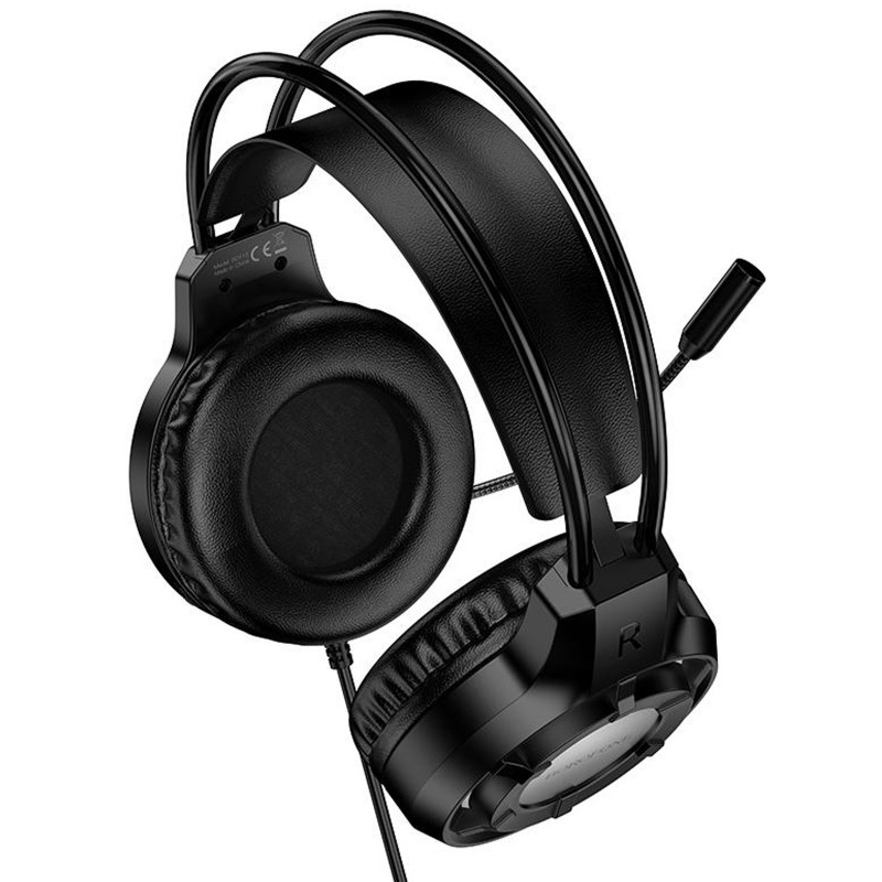 Фото Накладные наушники Borofone BO112 Wave (3.5mm+USB/2m) (Black) в магазине vchehle.ua