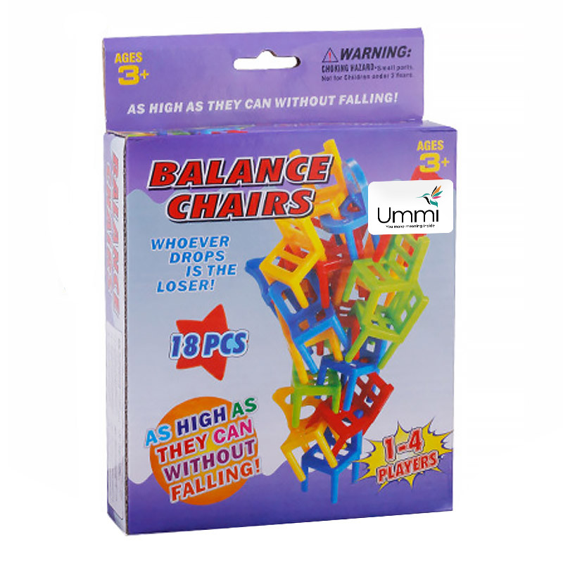 Купить Настольная интерактивная игра Ummi 301 Balance Chairs (18pcs) (Colorful) на vchehle.ua