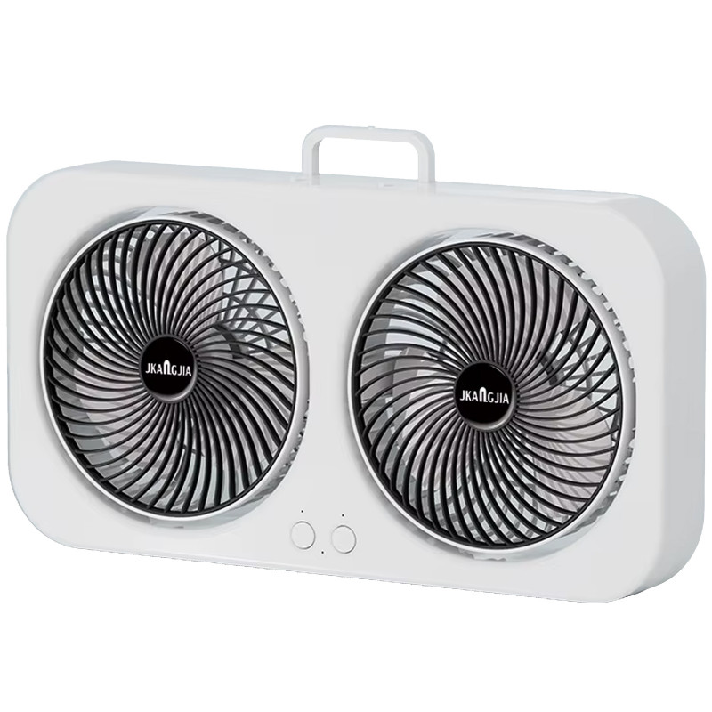 Настольный вентилятор F105 Dual-Fan Design 1800mAh (Black)