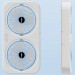 Фото Настольный вентилятор F105 Dual-Fan Design 1800mAh (Blue) на vchehle.ua