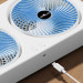 Купить Настольный вентилятор F105 Dual-Fan Design 1800mAh (Blue) на vchehle.ua
