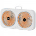 Настольный вентилятор F105 Dual-Fan Design 1800mAh (Yellow)