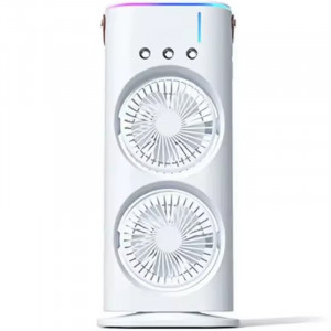 Настольный вентилятор F12 Spray Dual-Fan 2in1 с водяным охлаждением 1800mAh