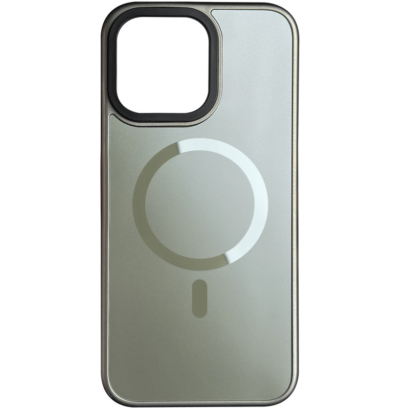Пластиковая накладка Fibra ArcLine Case with Magnetic Safe для Apple iPhone 17 (6.3") (Gray)