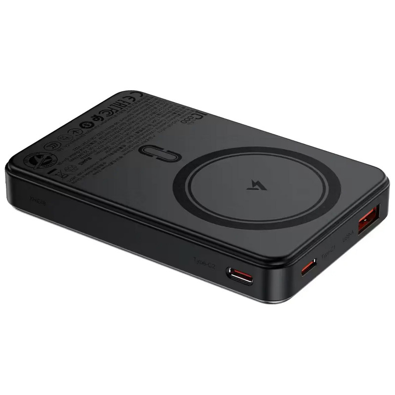 Фото Power Bank Acefast 10000 mAh M31 PD22.5W с БЗУ with cable (Black) на vchehle.ua