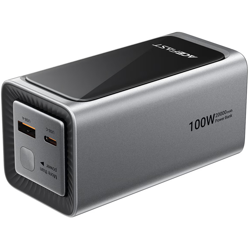Power Bank Acefast 20000 mAh M33 100W (Metal gray)