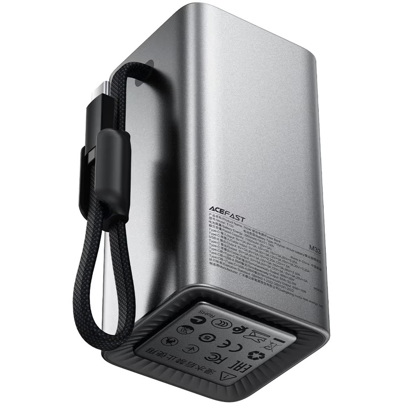 Фото Power Bank Acefast 20000 mAh M33 100W (Metal gray) в магазине vchehle.ua