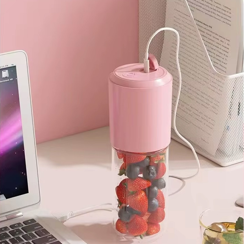 Фото Портативный блендер / соковыжималка N8 400+300ml 60W 1500mAh (Pink) в магазине vchehle.ua