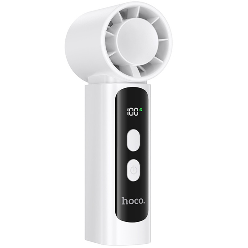Портативный вентилятор Hoco HX601 handheld folding fan 3000 mAh (White)