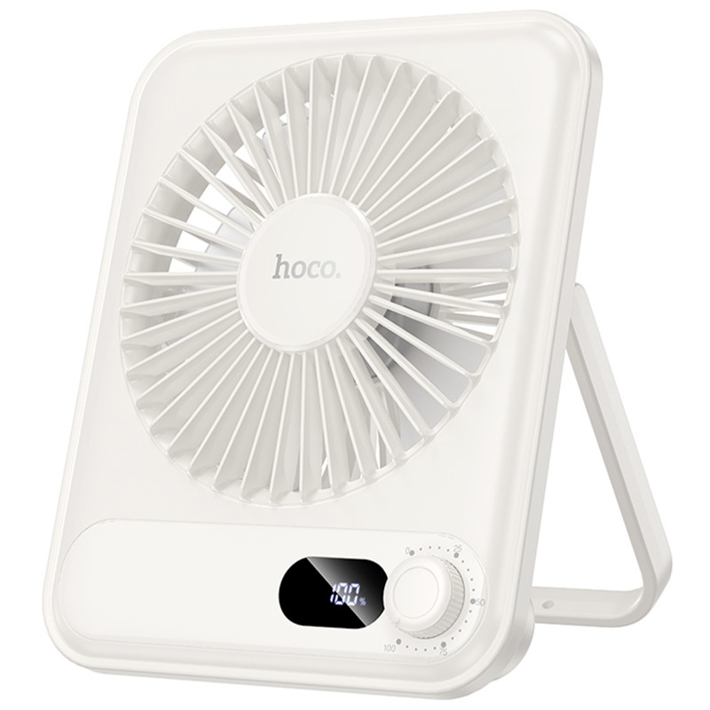 Портативный вентилятор Hoco HX607 handheld folding fan 2000 mAh (White)