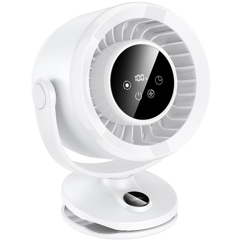 Портативный вентилятор Hoco HX608 handheld folding fan 3600 mAh (White)