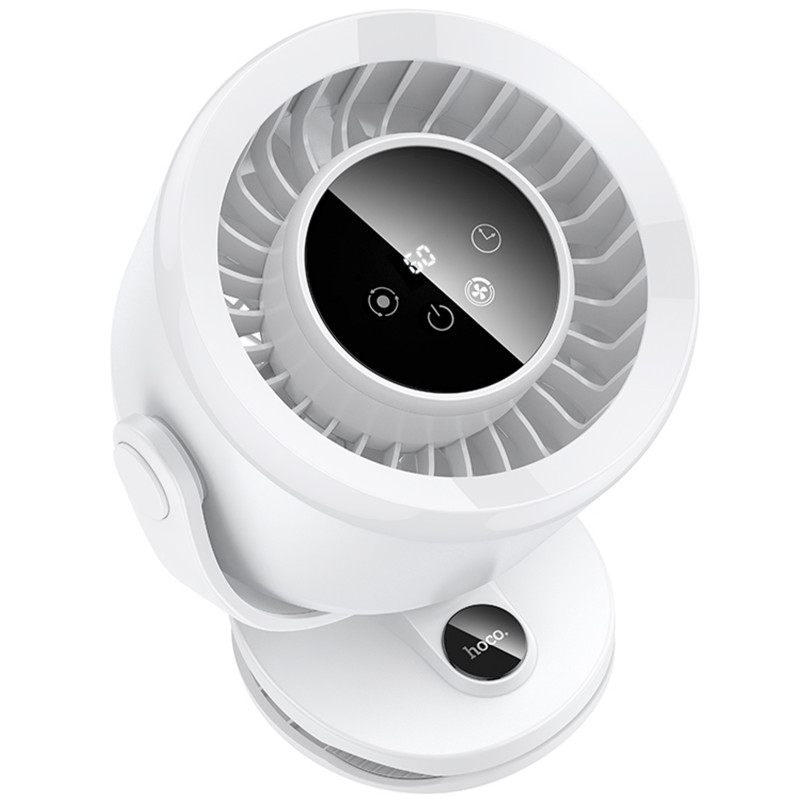 Портативный вентилятор Hoco HX608 handheld folding fan 3600 mAh (White) в магазине vchehle.ua