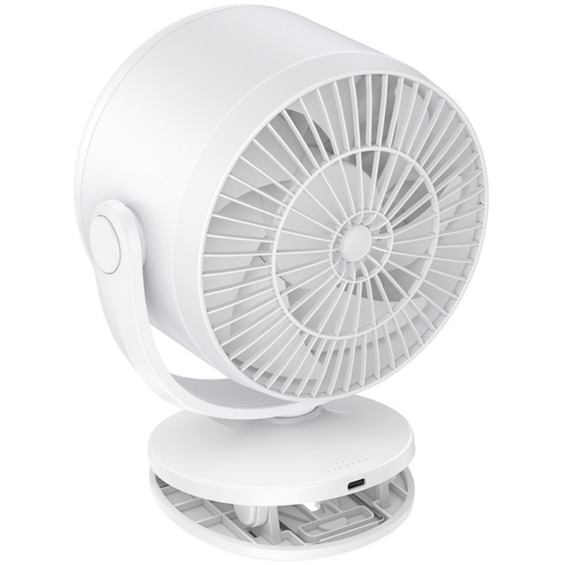Купить Портативный вентилятор Hoco HX608 handheld folding fan 3600 mAh (White) на vchehle.ua