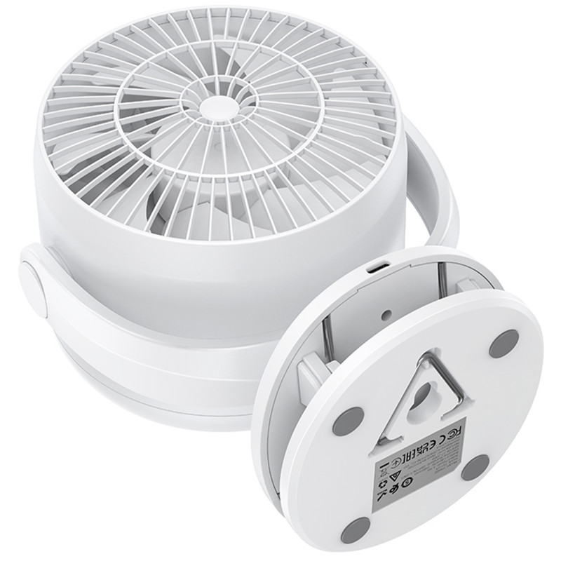 Заказать Портативный вентилятор Hoco HX608 handheld folding fan 3600 mAh (White) на vchehle.ua