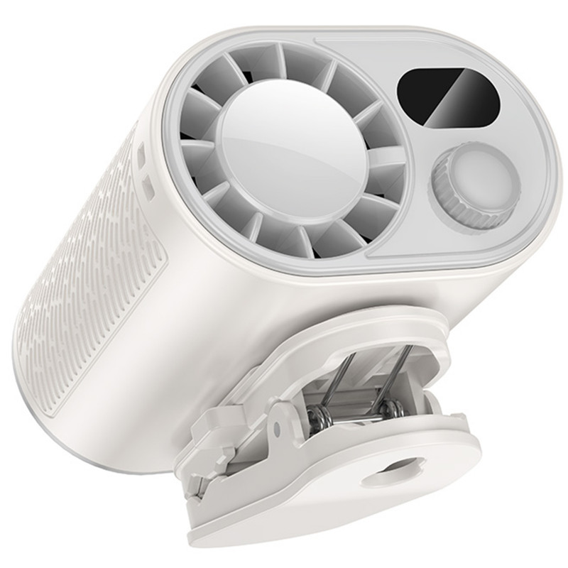 Портативный вентилятор Hoco HX609 handheld folding fan 3600 mAh (White) в магазине vchehle.ua