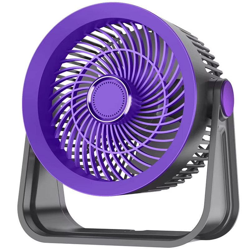 Портативный вентилятор S35 Built-in aromatherapy/mosquito repellent box 2400mAh (Black / Purple)