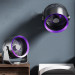 Фото Портативный вентилятор S35 Built-in aromatherapy/mosquito repellent box 2400mAh (Black / Purple) в магазине vchehle.ua