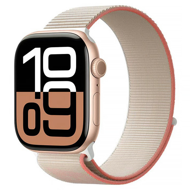 Ремінець BlueO Woven Nylon Sport для Apple Watch 38/40/41/42mm(ser.10) (Pink Sand)