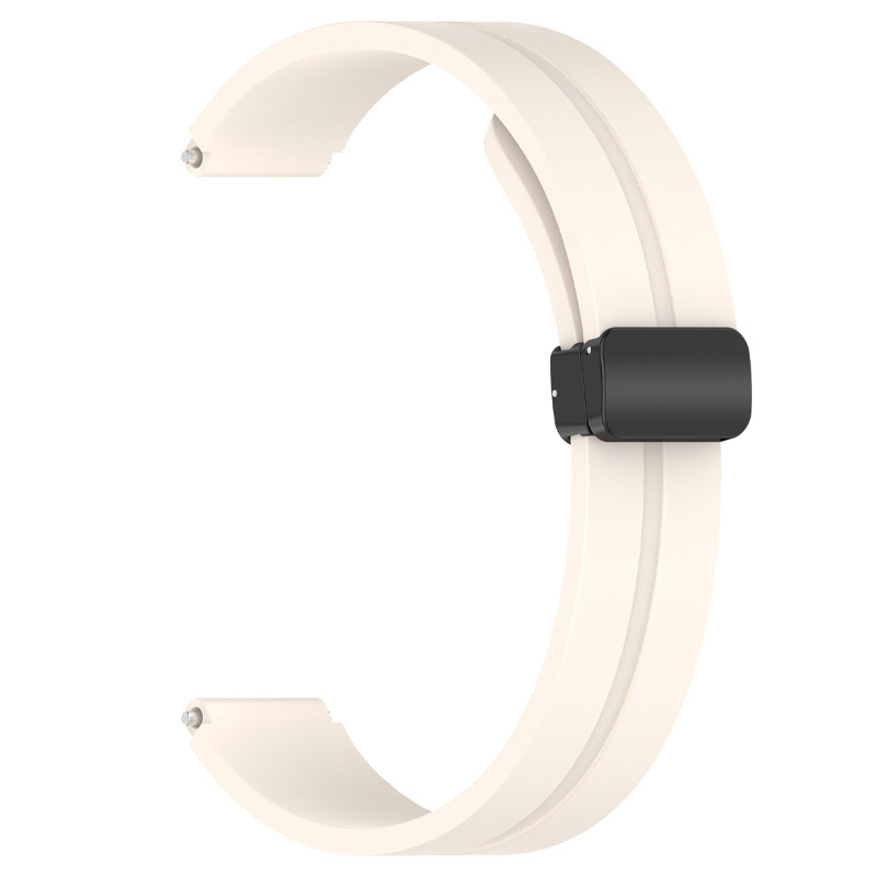 Фото Ремінець Line Magnetic для Xiaomi Mi Band 9/8/10 (Бежевий / Beige) на vchehle.ua