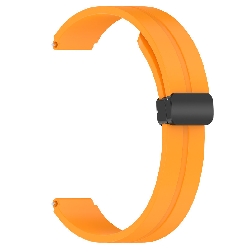 Фото Ремінець Line Magnetic для Xiaomi Mi Band 9/8/10 (Помаранчевий / Orange) на vchehle.ua