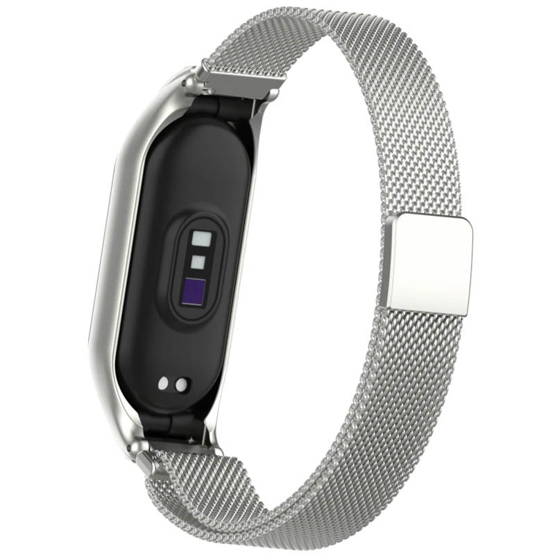 Фото Ремешок Milanese Loop Design для Xiaomi Mi Band 3/4 (Серебряный) на vchehle.ua