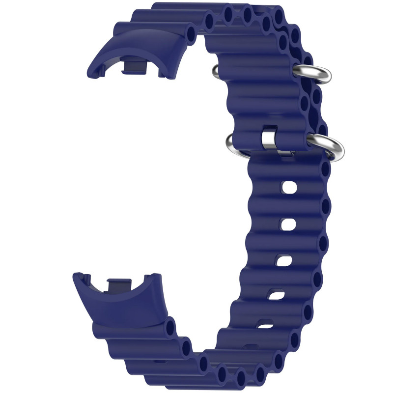 Фото Ремінець Ocean Band для Xiaomi Mi Band 9/8/10 (Синій / Blue) на vchehle.ua