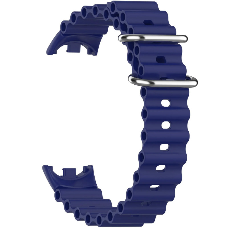 Ремінець Ocean Band для Xiaomi Mi Band 9/8/10 (Синій / Blue) в магазині vchehle.ua