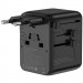 Фото Мережевий універсальний перехідник WIWU UA010 Warrior GaN 45W + 2USB-A/3C (Black) на vchehle.ua