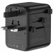 Купити Мережевий універсальний перехідник WIWU UA010 Warrior GaN 45W + 2USB-A/3C (Black) на vchehle.ua