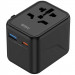 Сетевой универсальный переходник WIWU UA012 Warrior 12W + 1USB-A/1C (Black) в магазине vchehle.ua