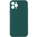 Силиконовый чехол Candy Full Camera для Apple iPhone 12 Pro (6.1") (Зеленый / Dark green)