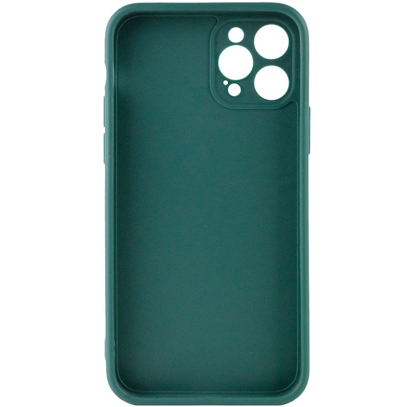 Фото Силиконовый чехол Candy Full Camera для Apple iPhone 12 Pro (6.1") (Зеленый / Dark green) на vchehle.ua