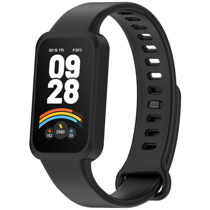 Силіконовий ремінець для Xiaomi Mi Smart Band 9 Active (Black)