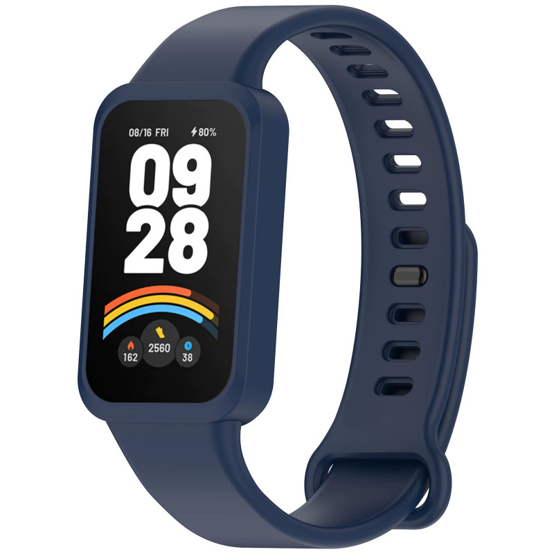 Силіконовий ремінець для Xiaomi Mi Smart Band 9 Active (Midnight Blue)