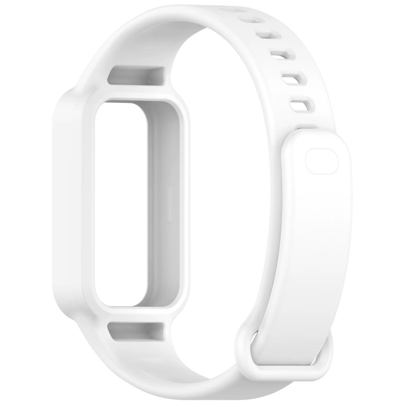 Фото Силіконовий ремінець для Xiaomi Mi Smart Band 9 Active (White) на vchehle.ua