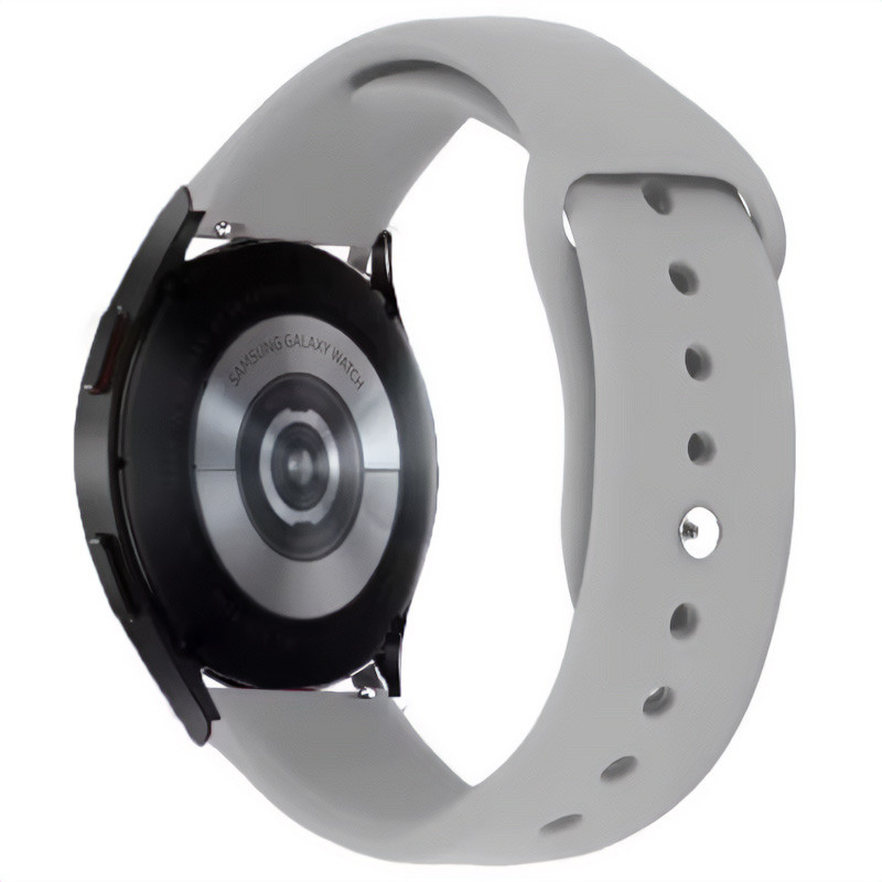 Силіконовий ремінець Sport для Smart Watch 20mm (Сірий / Stone)