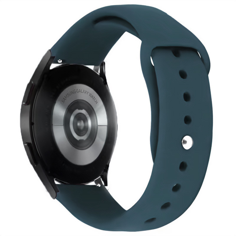 Силиконовый ремешок Sport для Smart Watch 22mm (Темно-синий / Midnight blue)