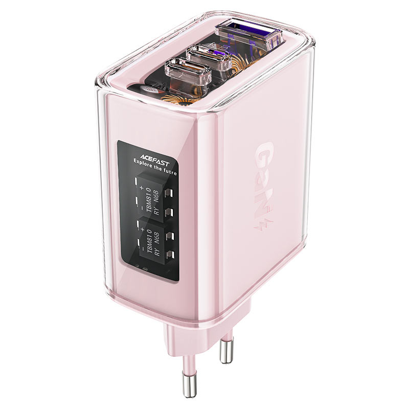 МЗП Acefast A45 Exploration series PD65W GaN (1USB-A/2C) (Cherry blossom)